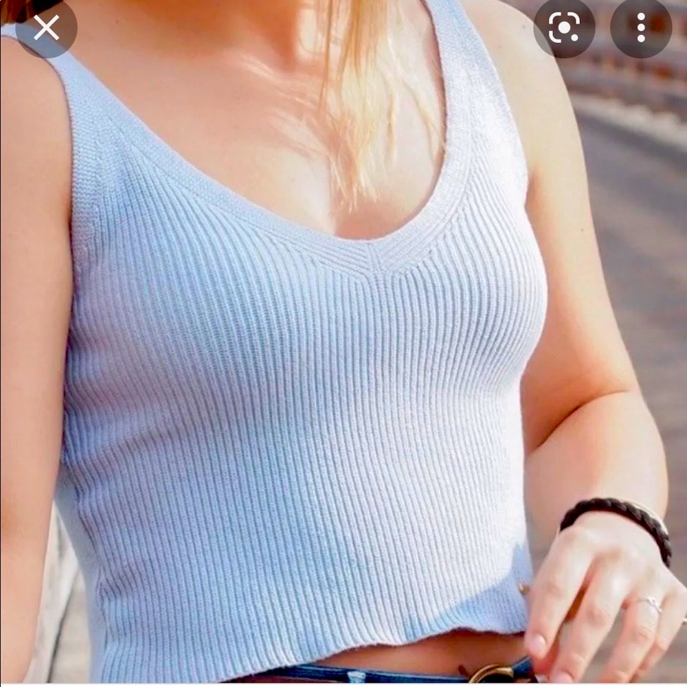 Brandy Melville Black Knitted Tank Top